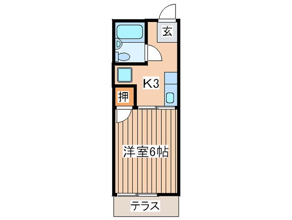 シティハイムエクセルⅡの物件間取画像